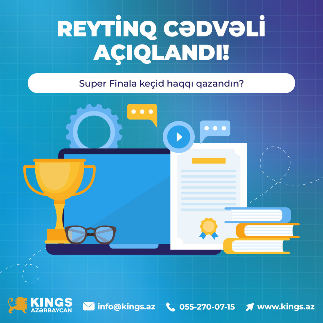 REYTİNQ CƏDVƏLİ AÇIQLANDI!